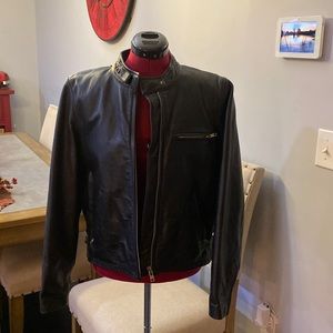FMC Ladies leather bike jacket large First Manufacturing Co, Inc.